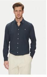 BLEND Férfi kevert anyagú ing, 20717859, len/viszkóz, 2XL INTL, sötétkék (0000304639036_XXL)