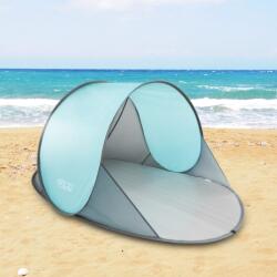 4FIZJO Strand sátor, 4FIZJO, Pop-up, UV védelem, Felállítás 60 mp alatt, Vízálló, Vízálló, Hordtáska, Poliészter, 195 x 120 x 85 cm, 1 kg, Szürke/menta (P-5905973401432)