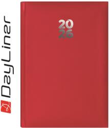 Dayliner Határidőnapló Pannon A5 heti, fehér lapokkal piros Dayliner 2026 (DL6AG-PAFA5HE-PI) - web24