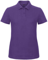 B and C Női galléros póló rövid ujjú B&C Ladies' Piqué Polo Shirt - PWI11 - M, Lila