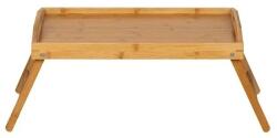 Welora Ágytálca, Welora, összecsukható lábakkal, bambusz, méret 50x30x22cm, barna (JM1212014)
