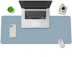 VisionHub Nagy méretű PU bőr egérpad VisionHub, az íróasztal védelmére, lágy felület, vízálló, csúszásgátló alap, 80x40 cm-es kék színben (V-0040)