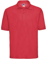Russell Europe Férfi galléros póló rövid ujjú Russell Europe Polo Blended Fabric - XL, Élénkpiros