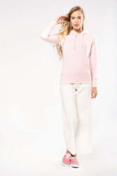 Kariban Női kapucnis pulóver Kariban KA4028 Ladies' Eco-Friendly Hooded Sweatshirt -XL, Pale Pink