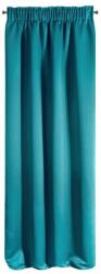 Eurofirany Logan Dekoratív függöny szalaggal, 135x270 cm, sötét türkiz (396294)