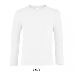 SOL'S Gyerek póló SOL'S SO02947 Sol'S Imperial Lsl Kids - Long Sleeve T-Shirt -12A, White