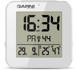 GARNI technology 138W Digitális ébresztőóra hőmérővel és higrométerrel fehér (GARNI 138W)