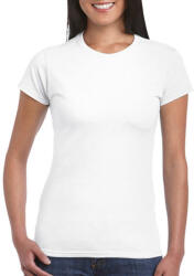 Gildan Női póló Csapott ujjú Gildan Softstyle Ladies' T-Shirt - M, Fehér