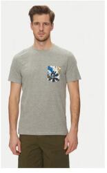 BLEND Férfi kevert anyagú póló, 20718297, Pamut, L INTL, Szürke (0000304799280_L)