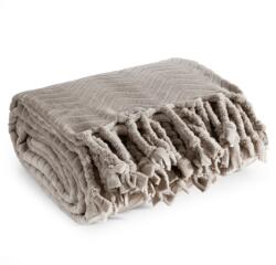 Eurofirany Takaró EMMA 150x200 Eurofirany bézs bolyhos és puha rojtokkal (461654)