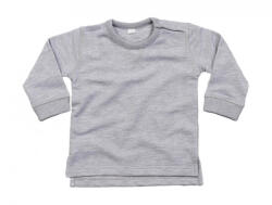 BabyBugz Gyerek hosszú ujjú pulóver BabyBugz Baby Sweatshirt 18-24, Heather Grey Melange