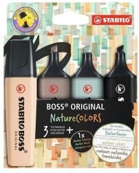 STABILO Boss original NatureColors szövegkiemelő készlet, 2-5 mm, 4 semleges szín