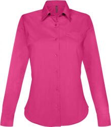 Kariban Női blúz Kariban KA549 Jessica > Ladies' Long-Sleeved Shirt -XL, Fuchsia