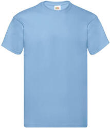 Fruit of the Loom Férfi póló Rövid ujjú Fruit of the Loom Original Full Cut T-Shirt - S, Ég kék