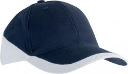K-UP Uniszex sapka K-UP KP045 Racing - Two-Tone 6 panel Cap -Egy méret, Navy/Red