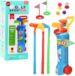 LEAN Toys Golf Szett Cart Sticks Pálya Sport Játék 20El