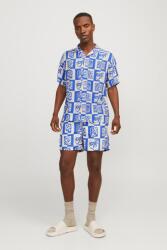 JACK & JONES Jack & Jones, Bő fazonú rövid ujjú ing, Törtfehér, Kék, M (12255727-DAZZLING-BLUE-M)