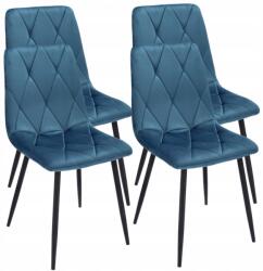  x KÁRPITOZOTT SZÉK steppelt BÁRSON modern - pepita - 55 765 Ft