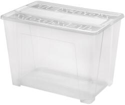 Heidrun Tex Box 6. Átlátszó Tároló doboz 70L 57x38x40, 5cm tetővel (407211)