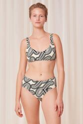 Triumph Triumph, Fürdőruhafelső geometrikus mintával, Fekete, Világosbézs, 3 (10217799-M015-03)