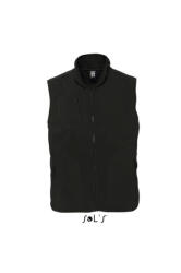 SOL'S Uniszex SOL'S SO51000 Sol'S norway - Sleeveless Fleece Cardigan -2XL, Black