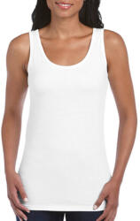 Gildan Női póló Ujjatlan Gildan Gildan Ladies Softstyle Tank Top - M, Fehér
