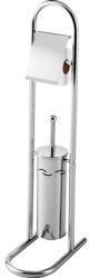 BISK Perie WC cu suport pentru hârtie igienică Bisk Niagara/Promo 80 cm crom (BIS02476)