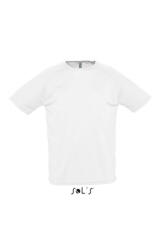 SOL'S Férfi póló SOL'S SO11939 Sol'S Sporty - Raglan Sleeved T-Shirt -L, White