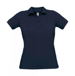 B and C Női rövid ujjú galléros póló B and C Safran Pure/women Polo XS, Sötétkék (navy)