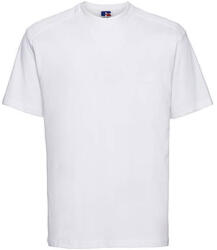 Russell Europe Férfi rövid ujjú póló Russell Europe Heavy Duty Workwear T-Shirt -XS, Fehér