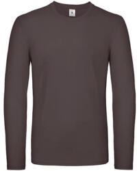 B&C Collection Férfi hosszú ujjú póló B&C #E150 LSL -L, Barna medve