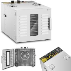  Ipari élelmiszer-szárító fűszernövényekhez, gyümölcsökhöz, gombákhoz, 10 kosár, 1000 W