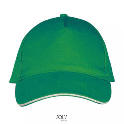 SOL'S Uniszex sapka SOL'S SO00594 Sol'S Long Beach - 5 panel Cap -Egy méret, Kelly Green/White