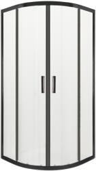 Kerra Soho Black 80 íves zuhanykabin zuhanytálca nélkül (SOHO-80-BL-SOLO) - leziteronline