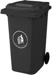 Leziter Hulladéktároló 120L fekete (LKU-120F) - leziteronline