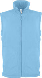 Kariban Férfi Kariban KA913 Luca - Men'S Micro Fleece Gilet -2XL, Sky Blue