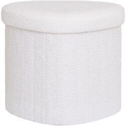 House Nordic Medford puff, plüss, fehér, 42, 5x36, 5 cm (1501235) - leziteronline