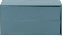 Leziter Boxie 2 fiókos fali szekrény 40x80x37 cm petrol kék (LBX40802FPK) - leziteronline