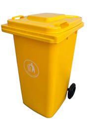 Leziter Hulladéktároló 240L sárga (LKU-240S)