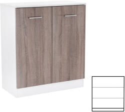 Leziter Miami komód 2 ajtós 80x92 cm yorki tölgy-fehér (LMK2AYTF)