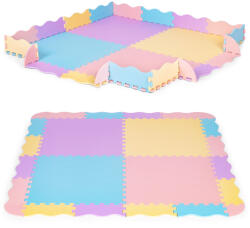 Homelux Habszivacs puzzle szőnyeg kerítéssel 141, 5x141, 5 cm 24 db (6402)