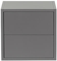 Leziter Boxie 2 fiókos fali szekrény 40x40x37 cm antracit (LBX40402FAN) - leziteronline