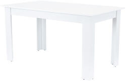 Leziter Yorki Standard étkezőasztal 140x80 cm fehér (LYET140F)