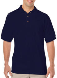 Gildan Uniszex Galléros póló Rövid ujjú Gildan DryBlend Adult Jersey Polo - S, Sötétkék (navy)
