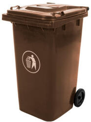 Mirpol Hulladéktároló 240L barna (5902659141309) - leziteronline