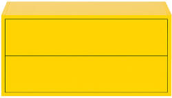 Leziter Boxie 2 fiókos fali szekrény 40x80x37 cm sárga (LBX40802FSA) - leziteronline