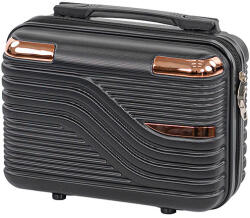 Leziter TraveLux Urban utazó neszeszer keményfedeles 23x30x14 cm fekete (833-BL12) - leziteronline