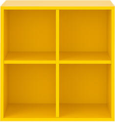 Leziter Boxie nyitott fali szekrény 80x80x37 cm sárga (LBX8080NYSA) - leziteronline