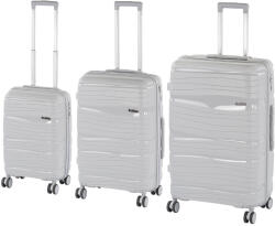 Leziter TraveLux Voyager XI gurulós bőrönd szett szürke (LTRVBS-XI-GR) - leziteronline