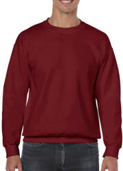 Gildan Uniszex Pulóver Hosszú ujjú Gildan Heavy Blend Adult Crewneck Sweat - M, Garnet